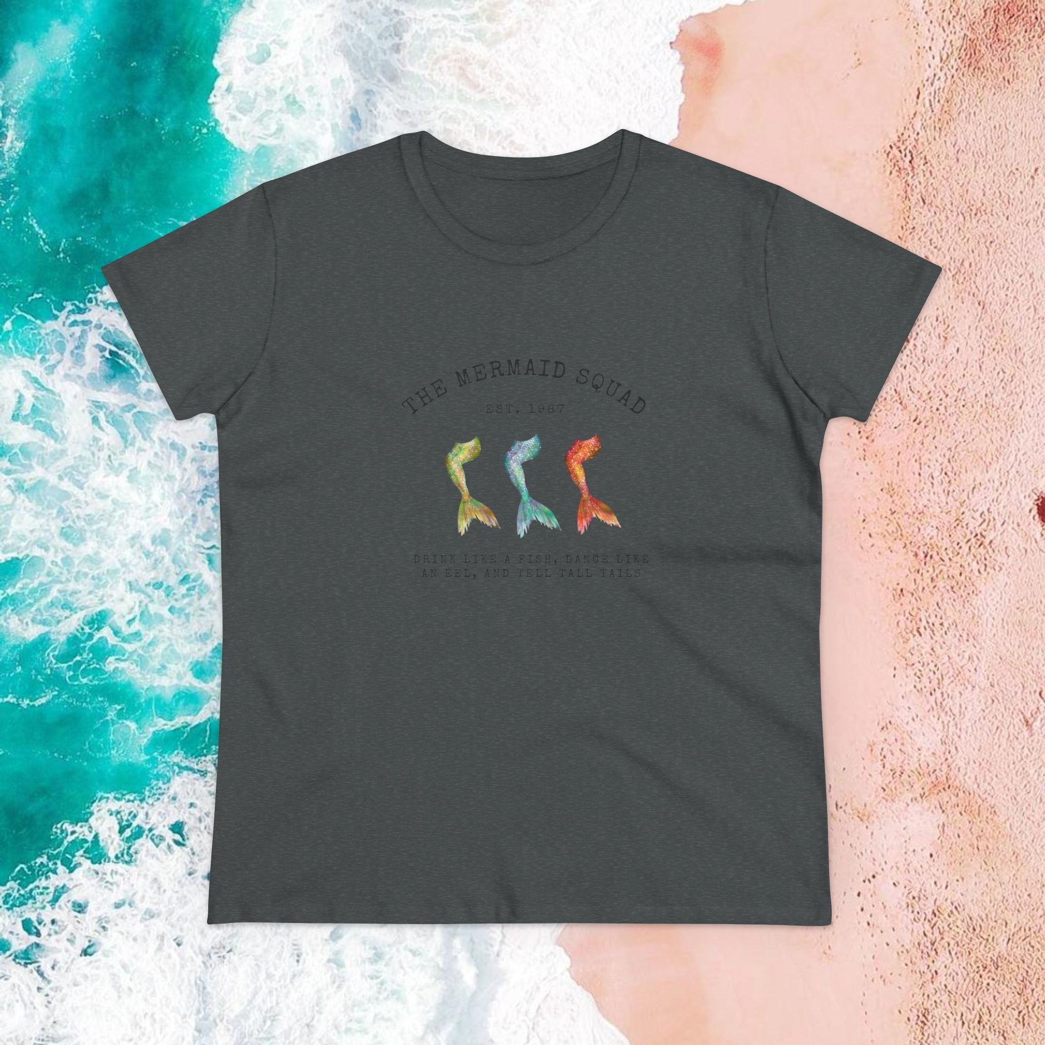 "The Mermaid Squad" Semi-Fitted Graphic Tee (2 colors)