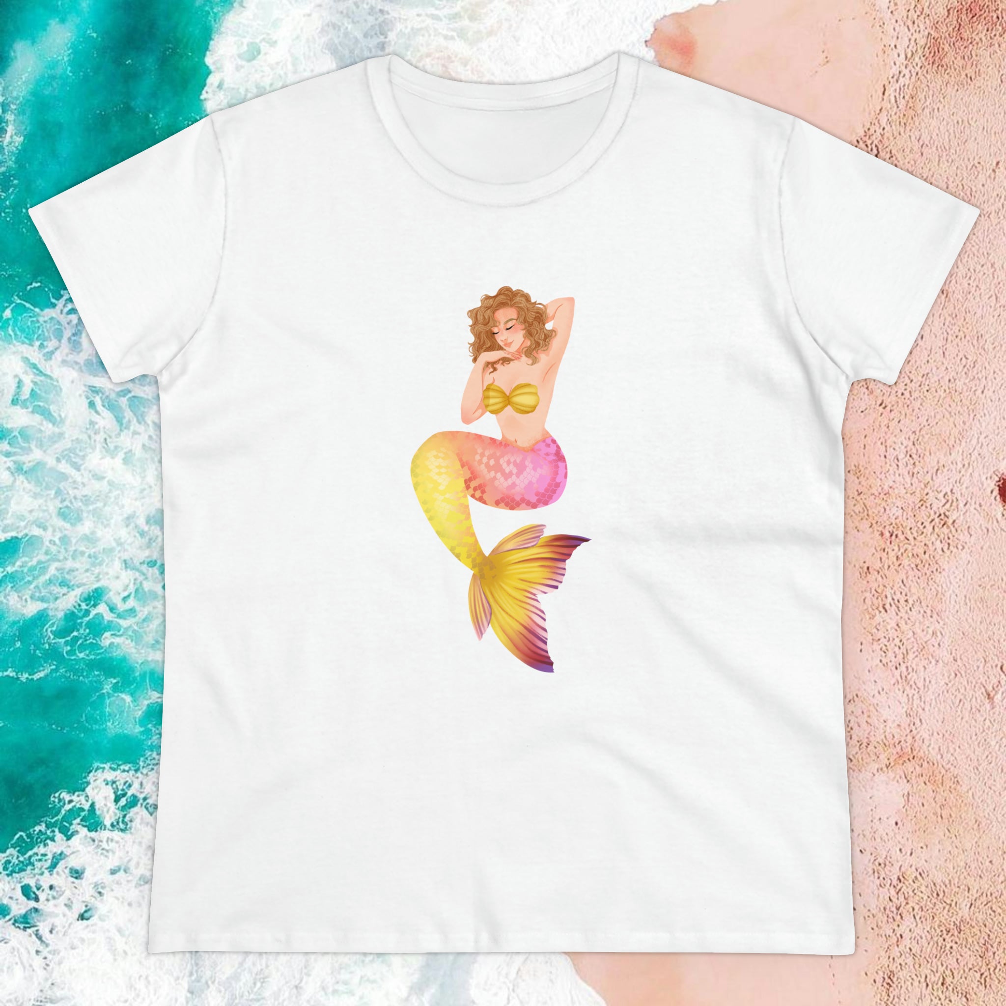 Lemonade Mermaid "Pose" Semi-Fitted Graphic Tee (3 colors)