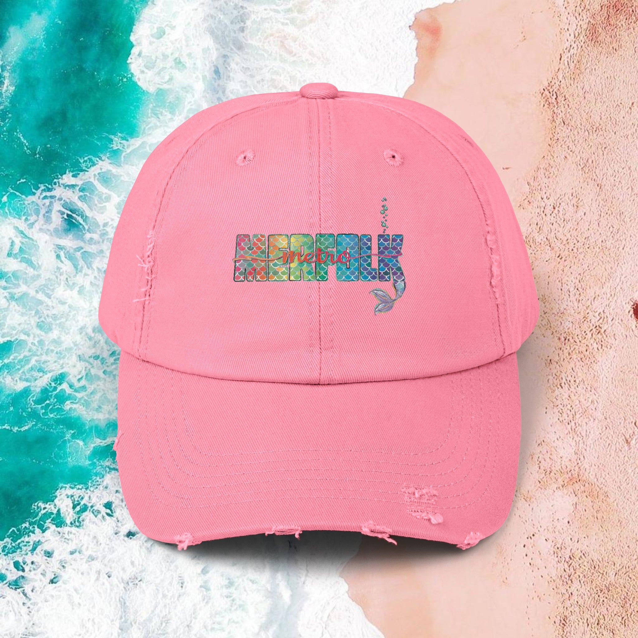 O-fish-al "Metro Merfolk" Distressed Cap