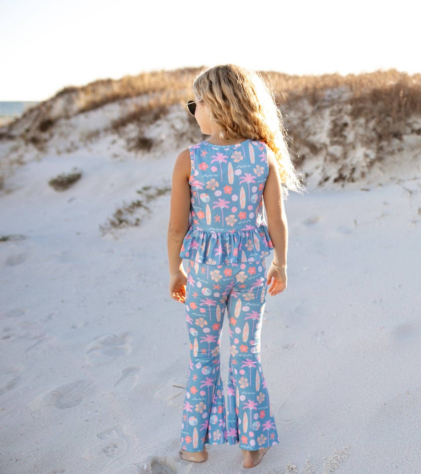 Girls' Surf Bell Bottom Set - Lemonade Mermaid