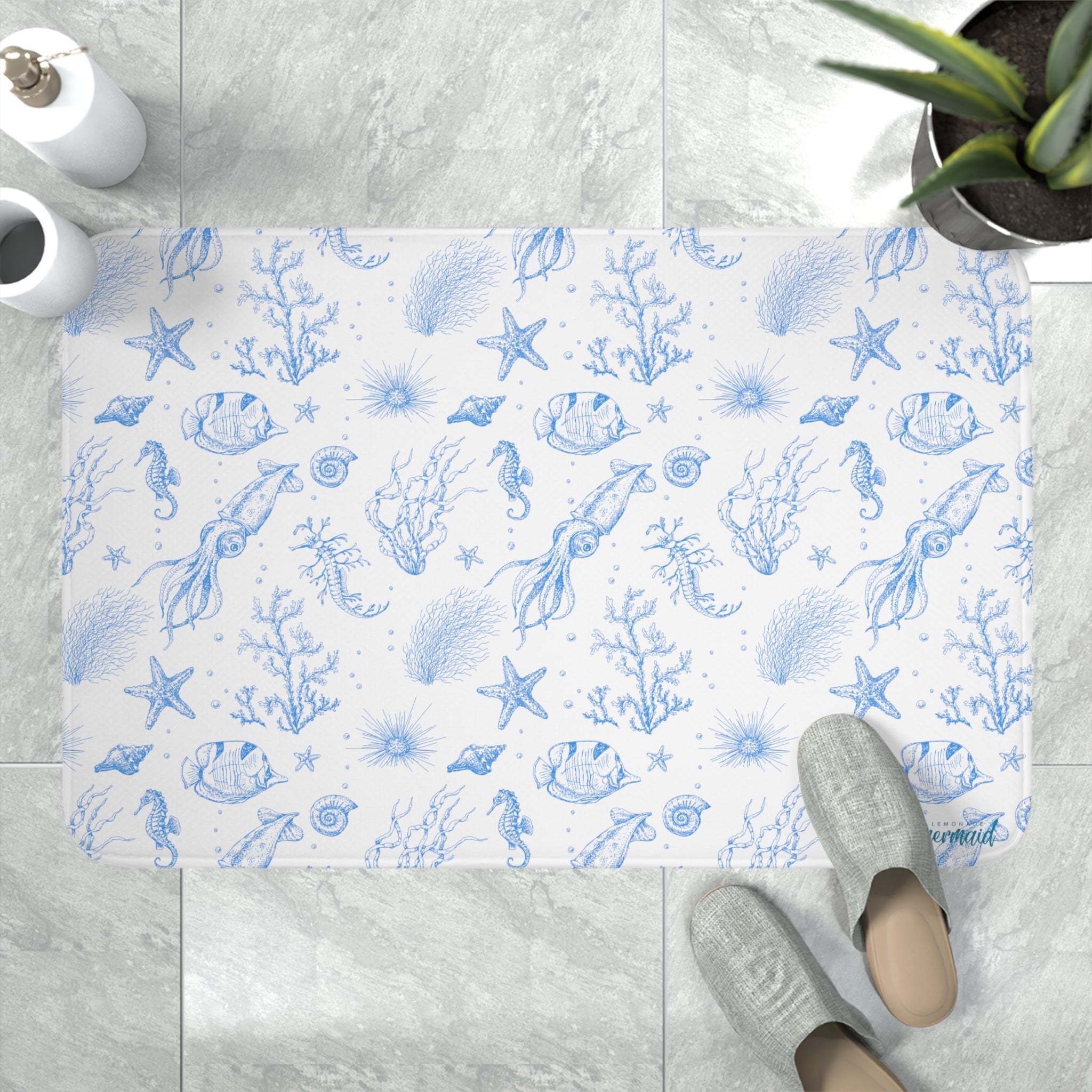 'Under the Sea' Luxe Memory Foam Bath Mat (2 sizes)