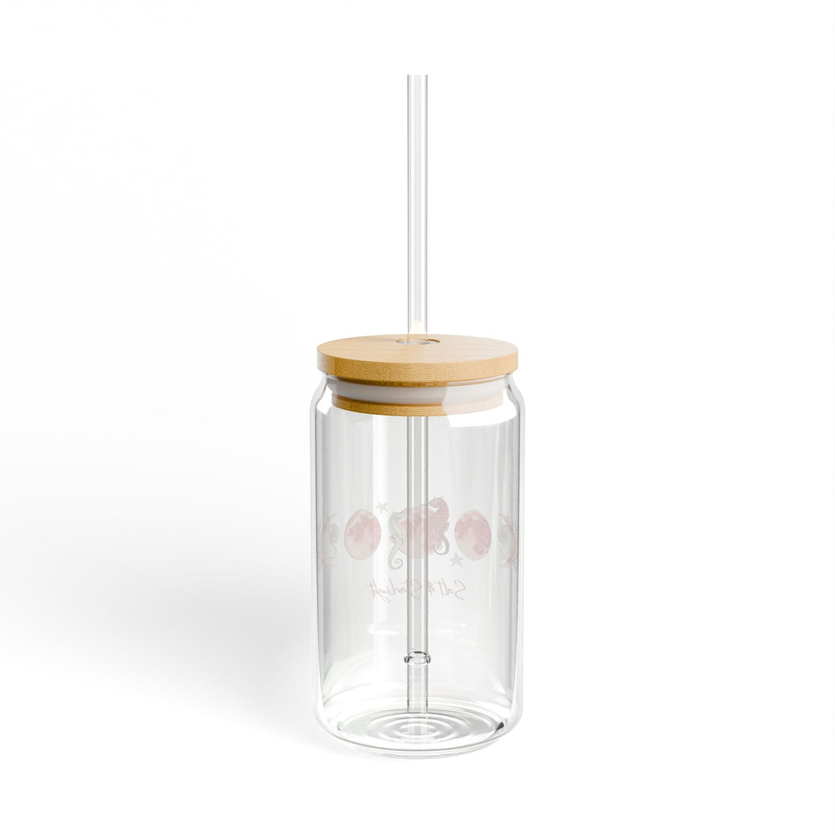 Salt & Starlight sipper glass, back view
