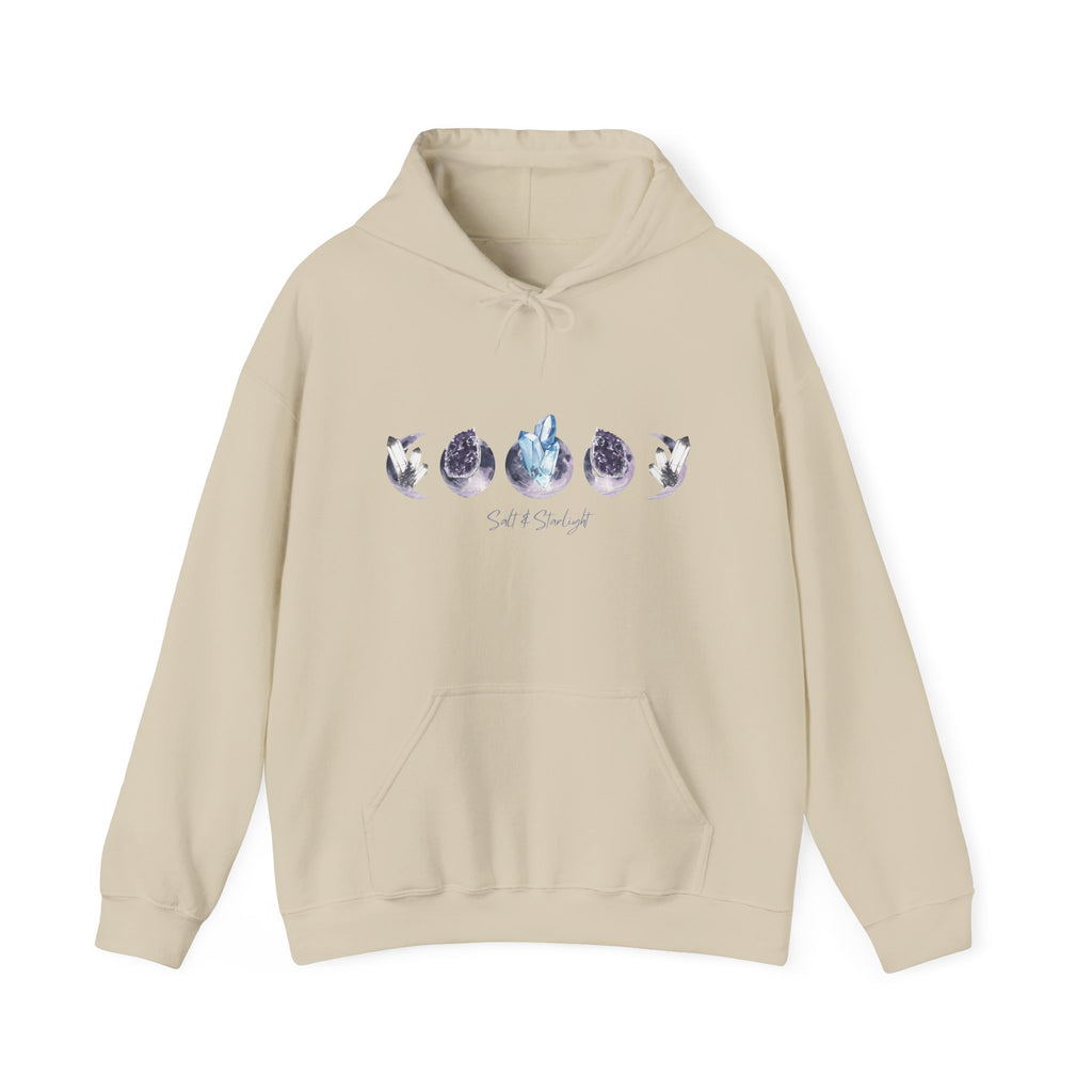 Salt & Starlight hooded sweatshirt in sand, front view