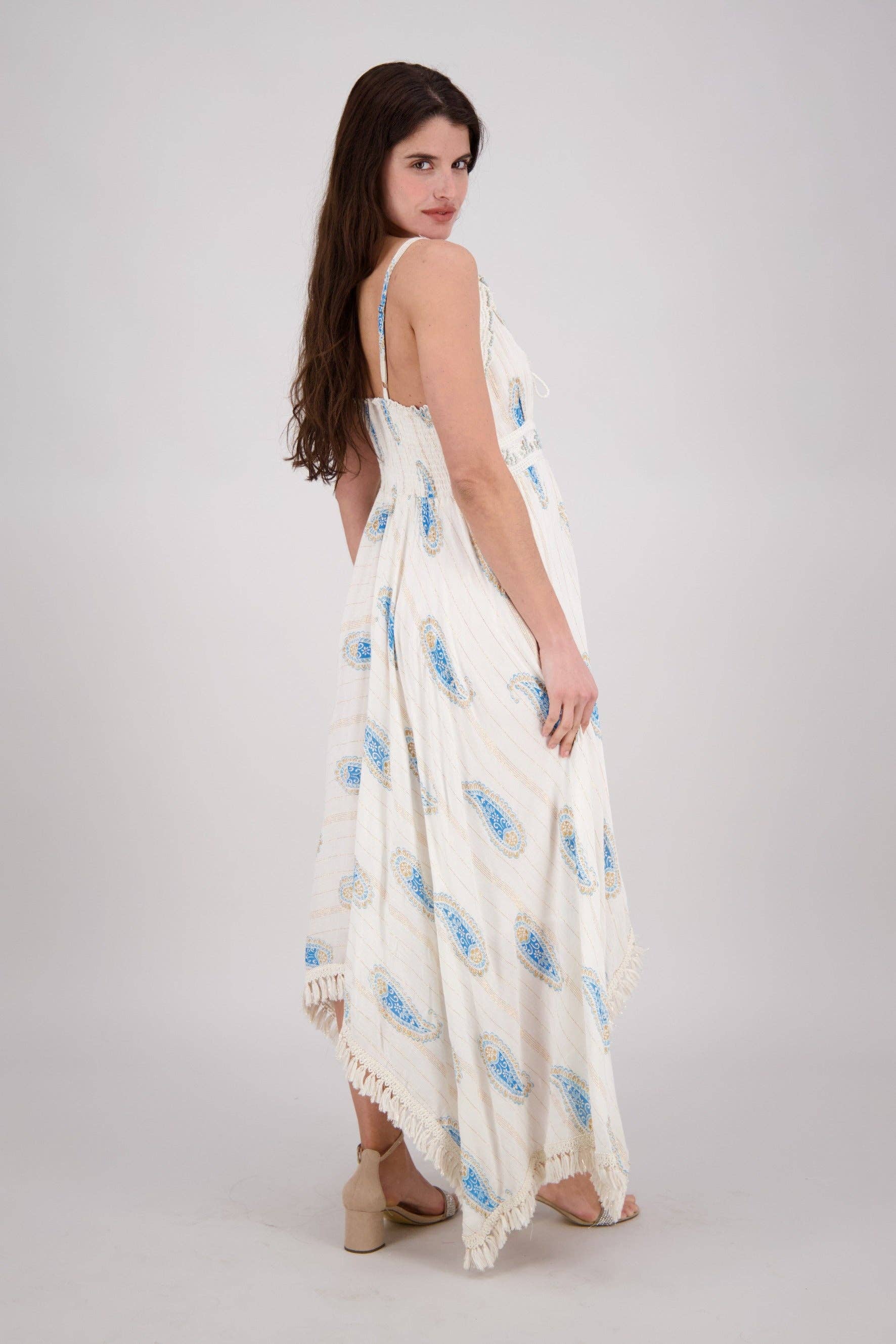 Paisley Flowy Maxi Dress - Lemonade Mermaid