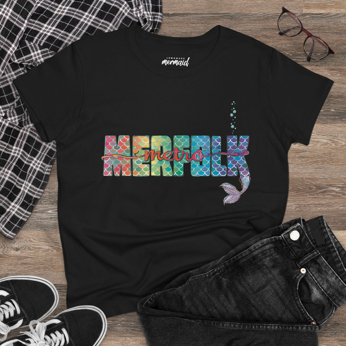 O-fish-al "Metro Merfolk" Semi-Fitted Graphic Tee (3 colors)