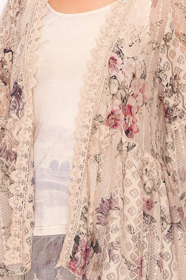 Ethereal Lace Kimono - Lemonade Mermaid
