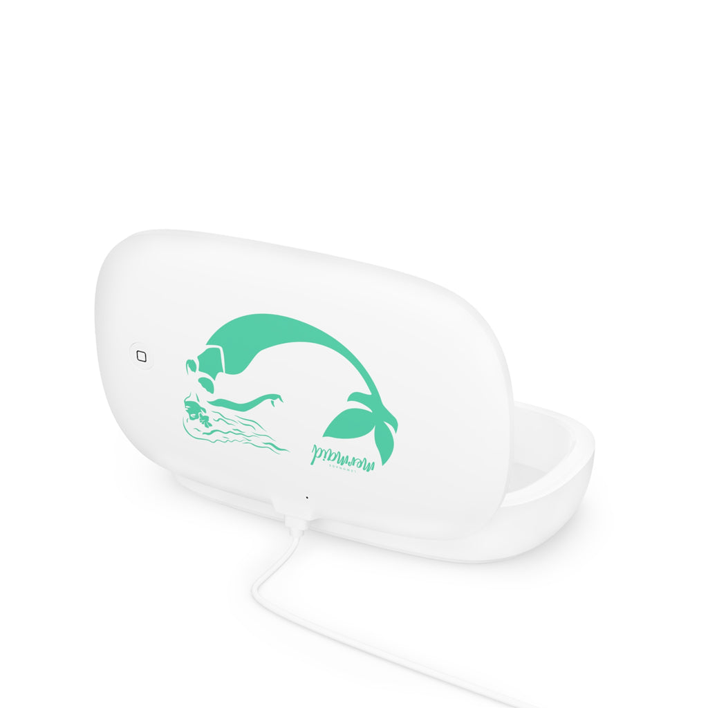 Sea Green Lemonade Mermaid UV Phone Sanitizer and Wireless Charging Pad - Lemonade Mermaid