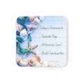 Beachy Seaside Seashell Cork Back Coaster Set