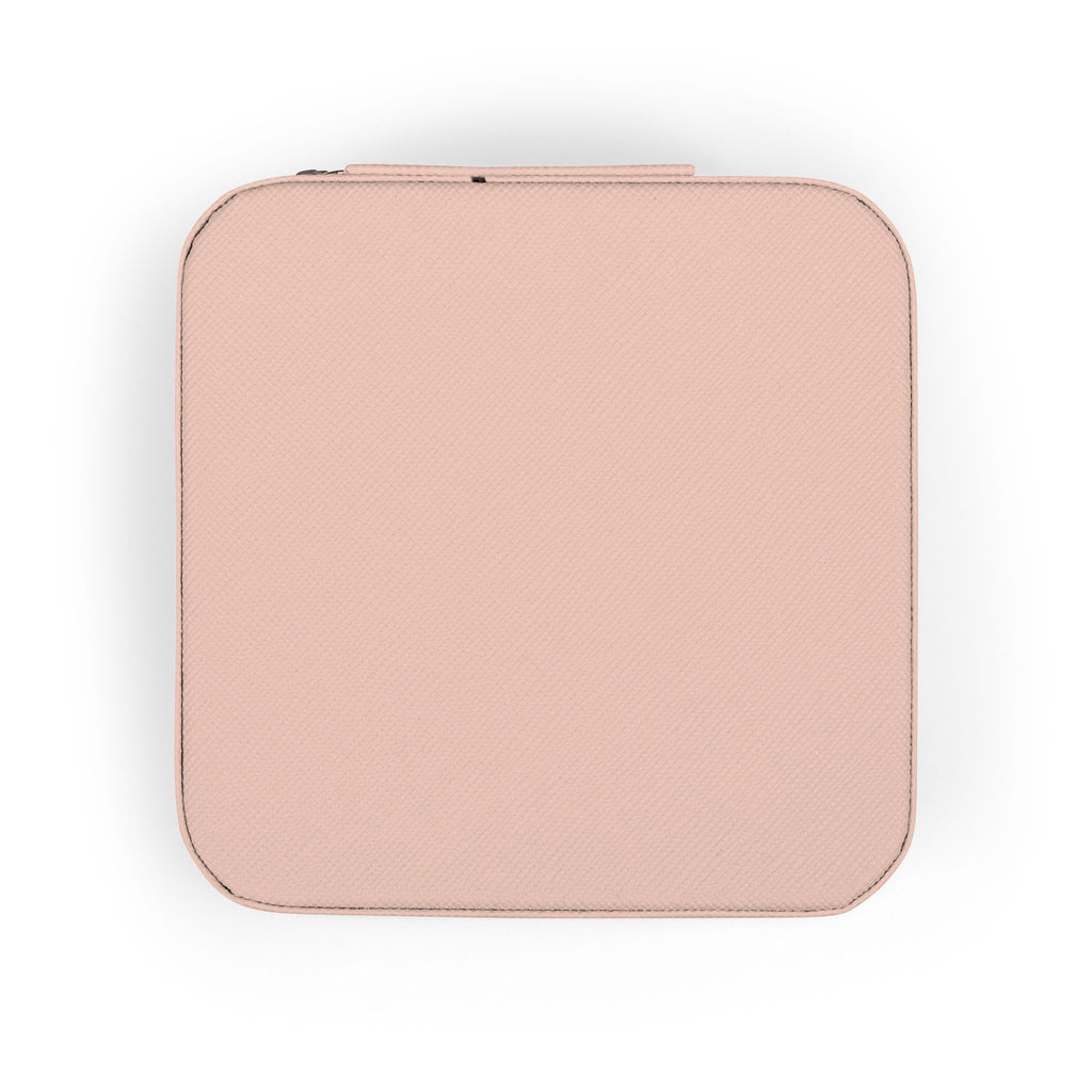 Salt & Starlight jewelry travel case in pink, back view