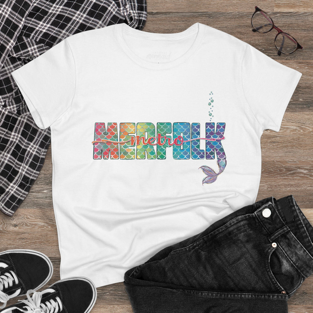 O-fish-al "Metro Merfolk" Semi-Fitted Graphic Tee (3 colors)