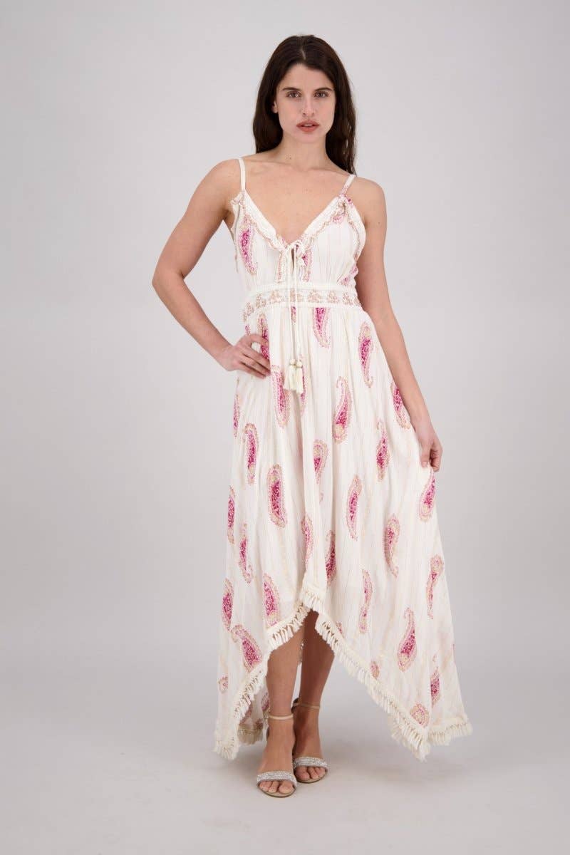 Paisley Flowy Maxi Dress - Lemonade Mermaid