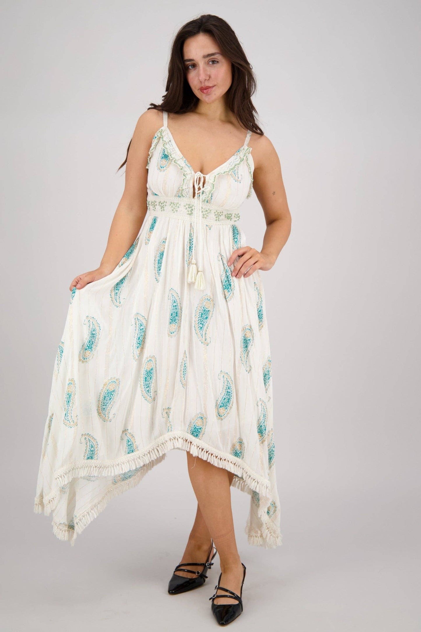 Paisley Flowy Maxi Dress