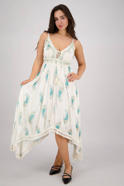 Paisley Flowy Maxi Dress