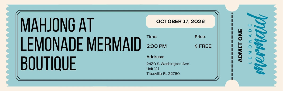 Mahjong at Lemonade Mermaid Boutique