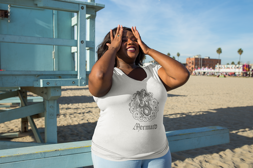 "Romantic Mermaid" Semi-Fitted Graphic Tee (3 colors) - Lemonade Mermaid