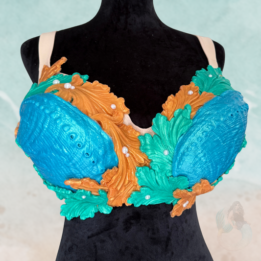 "Abalone" Custom Silicone Mermaid Top