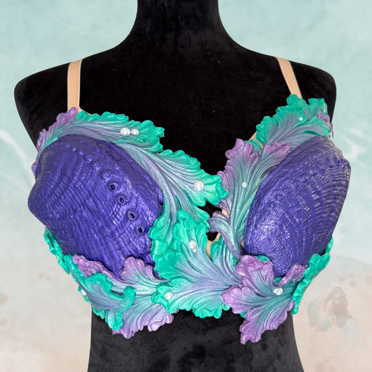 "Abalone" Custom Silicone Mermaid Top
