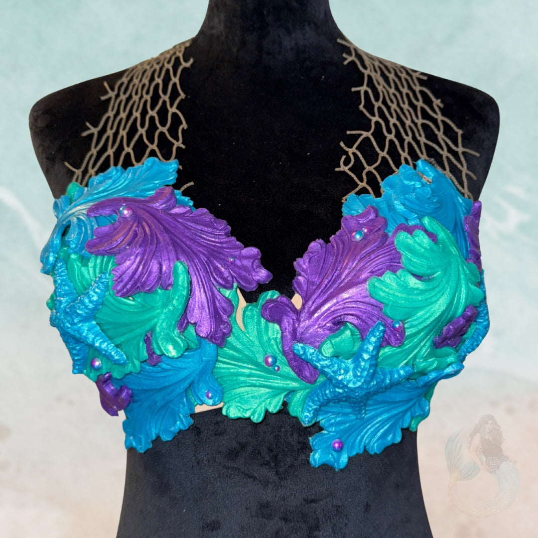"Seaweed" Custom Silicone Mermaid Top