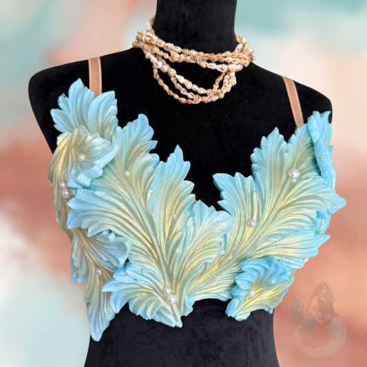 36C - PREMADE - Ready to Ship Siren Seaweed Silicone Top
