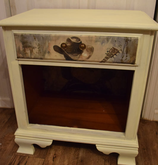 Cowboy end table