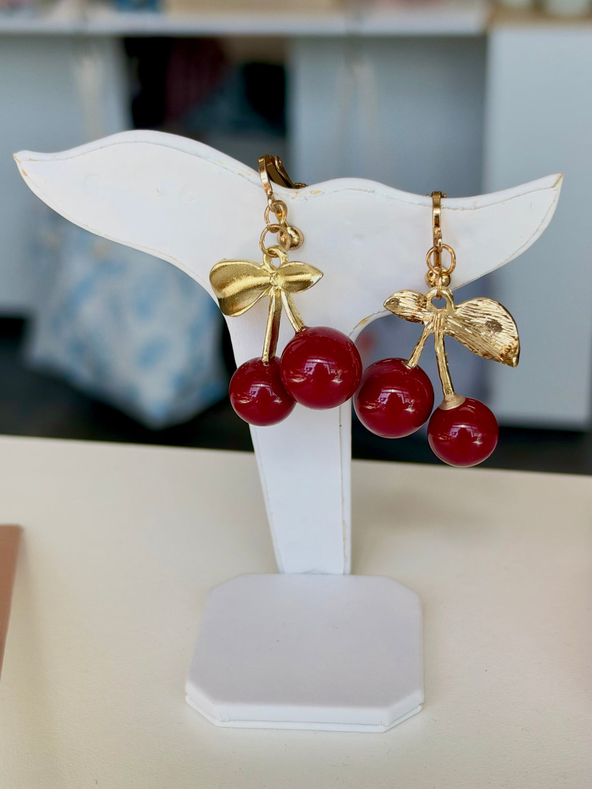 Cherry-on-Top Earrings (Clip-ons)