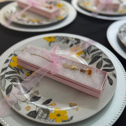 Bee Plate, Charger, Necklace Gift Set