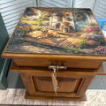 Leick End Table with Dog Scene