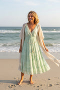 Flowing Tassel Midi Dress