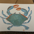 Blue Crab Note Card by Alayna