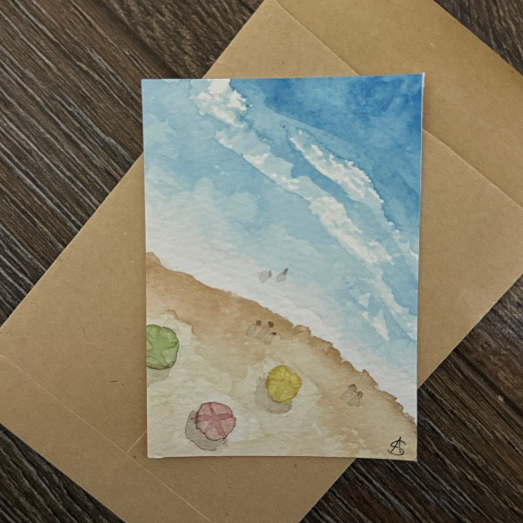 Seashore Note Card by Alayna