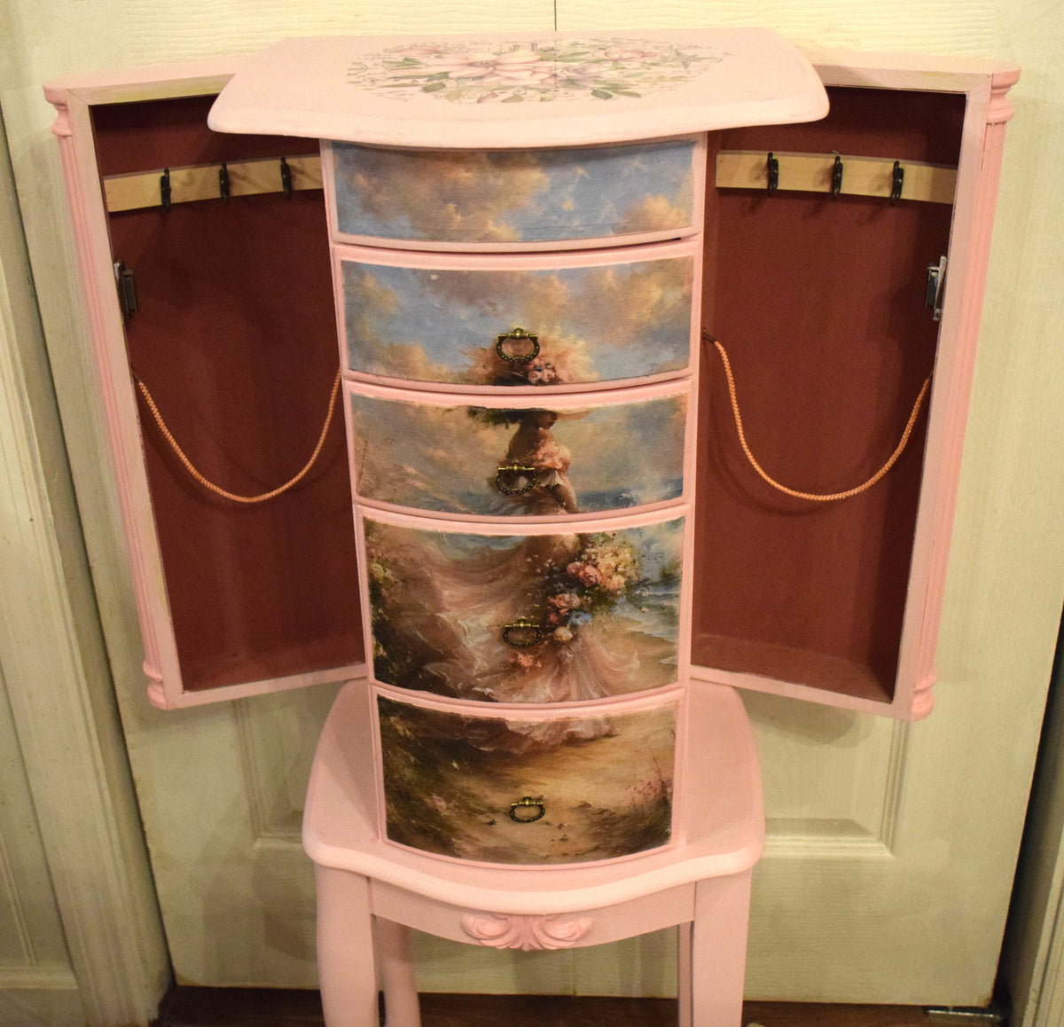Pink Jewelry Cabinet