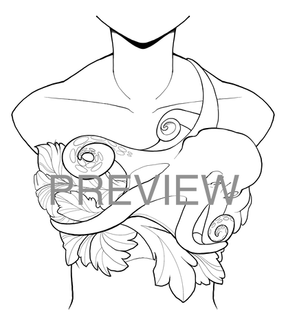 Custom Silicone Mermaid Top Mockup & Design Preview
