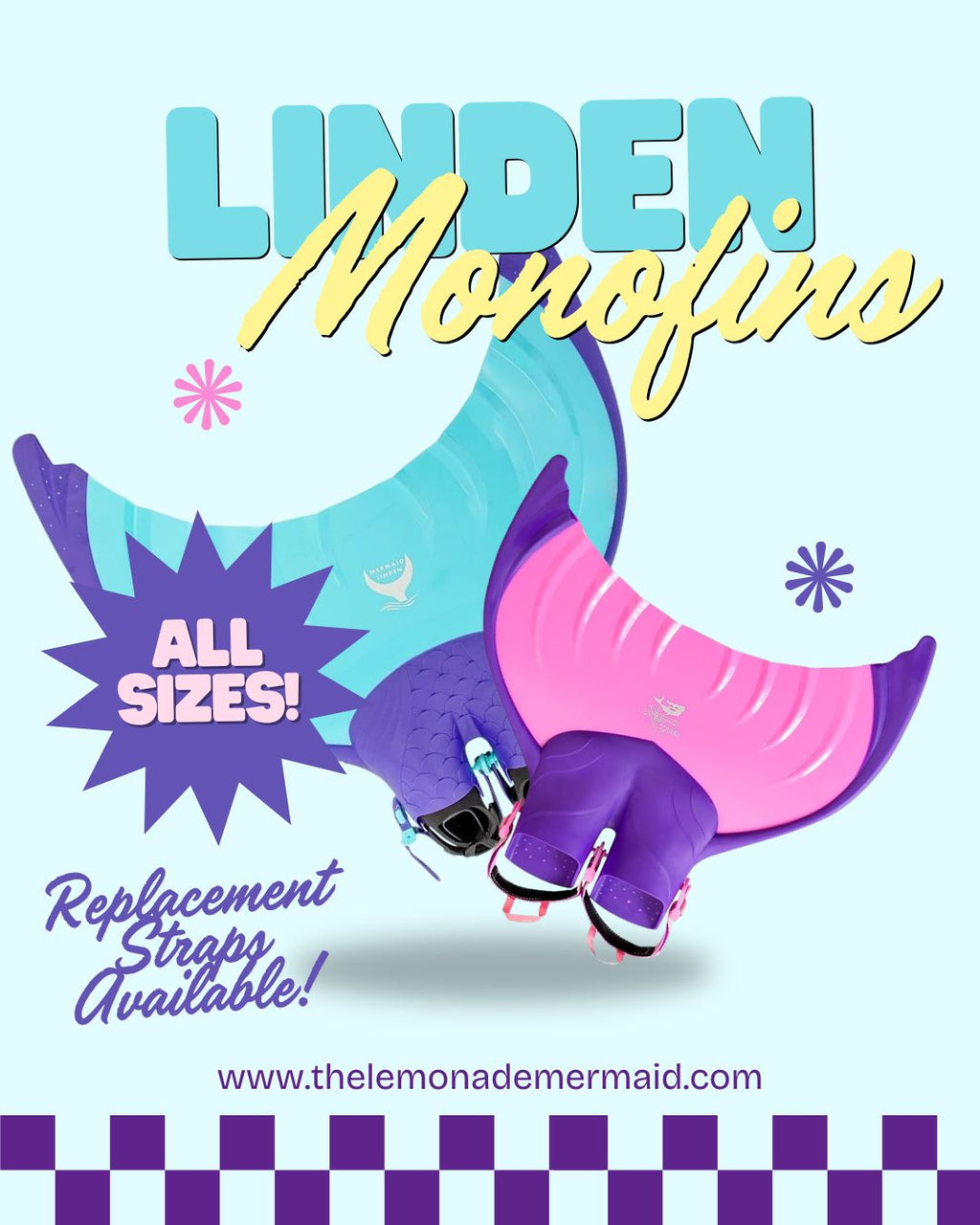 Linden Monofins and Replacement Straps