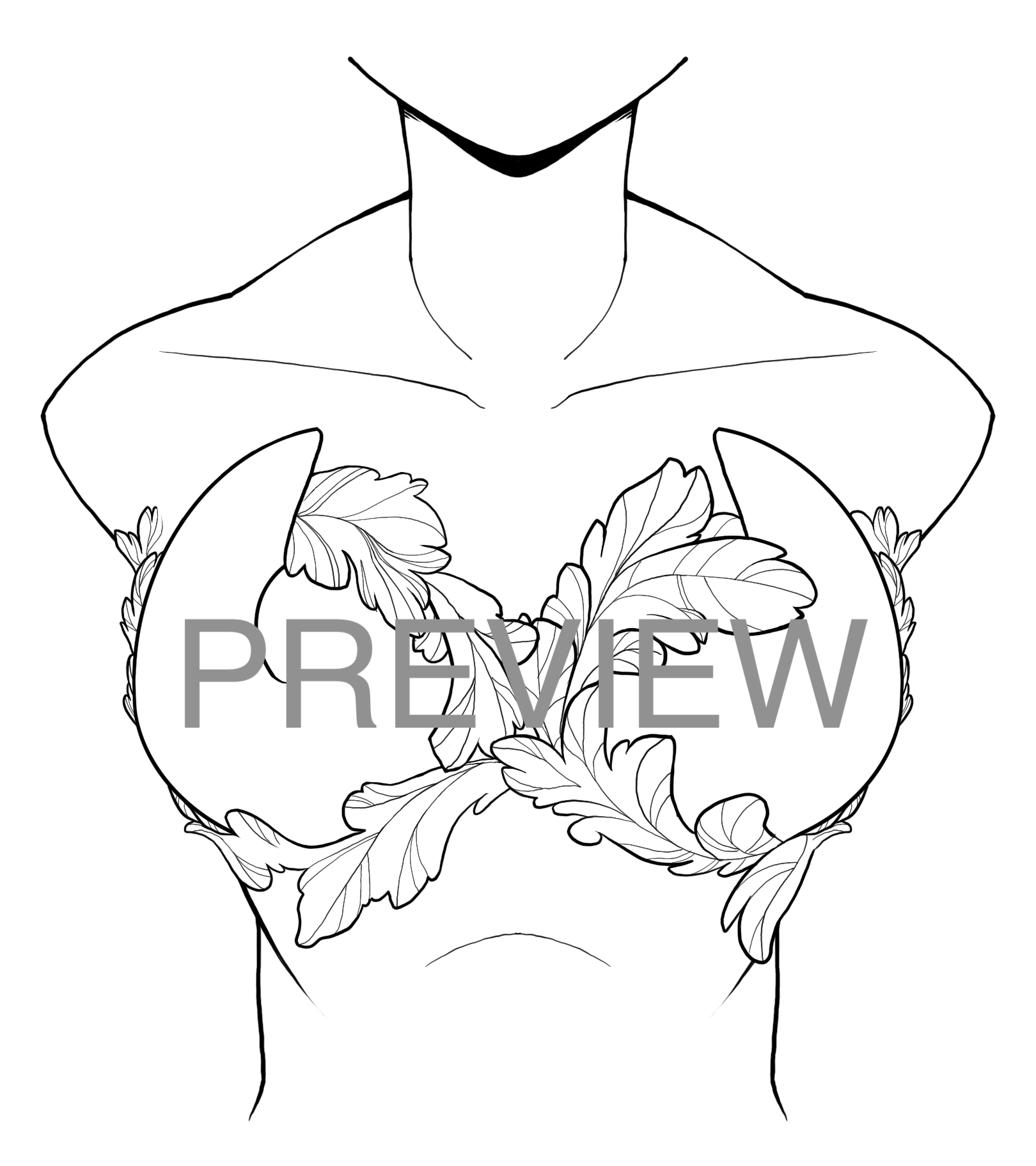 Custom Silicone Mermaid Top Mockup & Design Preview