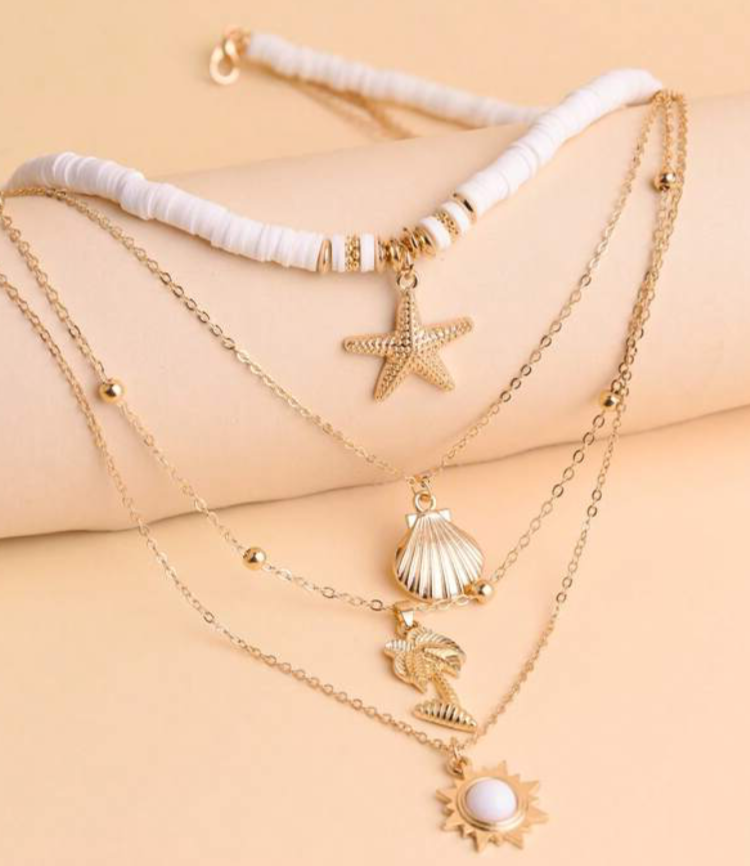 Tropical Vacation Necklace Set - Lemonade Mermaid