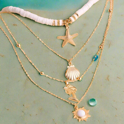 Tropical Vacation Necklace Set