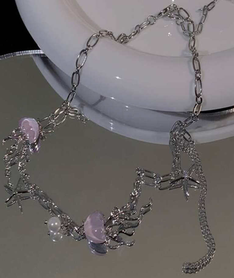 Jellyfish Dance Necklace - Lemonade Mermaid