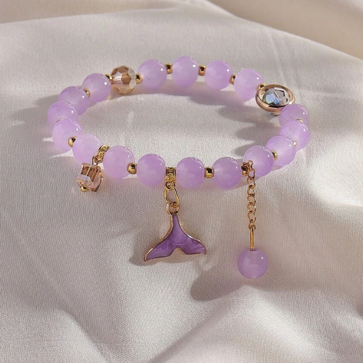 Crystal Whale Bracelet (2 colors) - Lemonade Mermaid