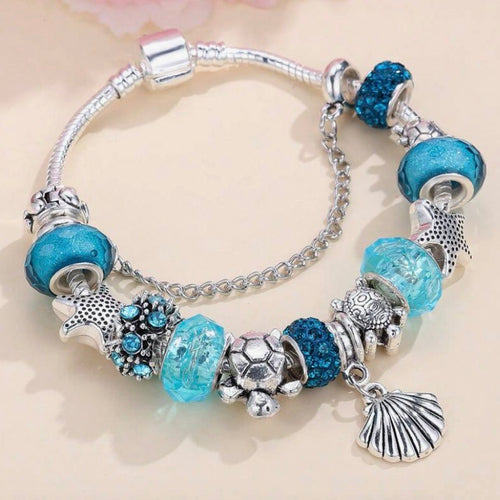 'Silver' Ocean Critters Bracelet - Lemonade Mermaid