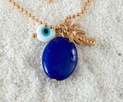 Beachcomber Blue 2 Strand Necklace