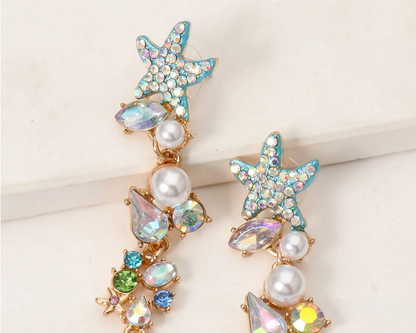 Starfish Stardrop Earrings