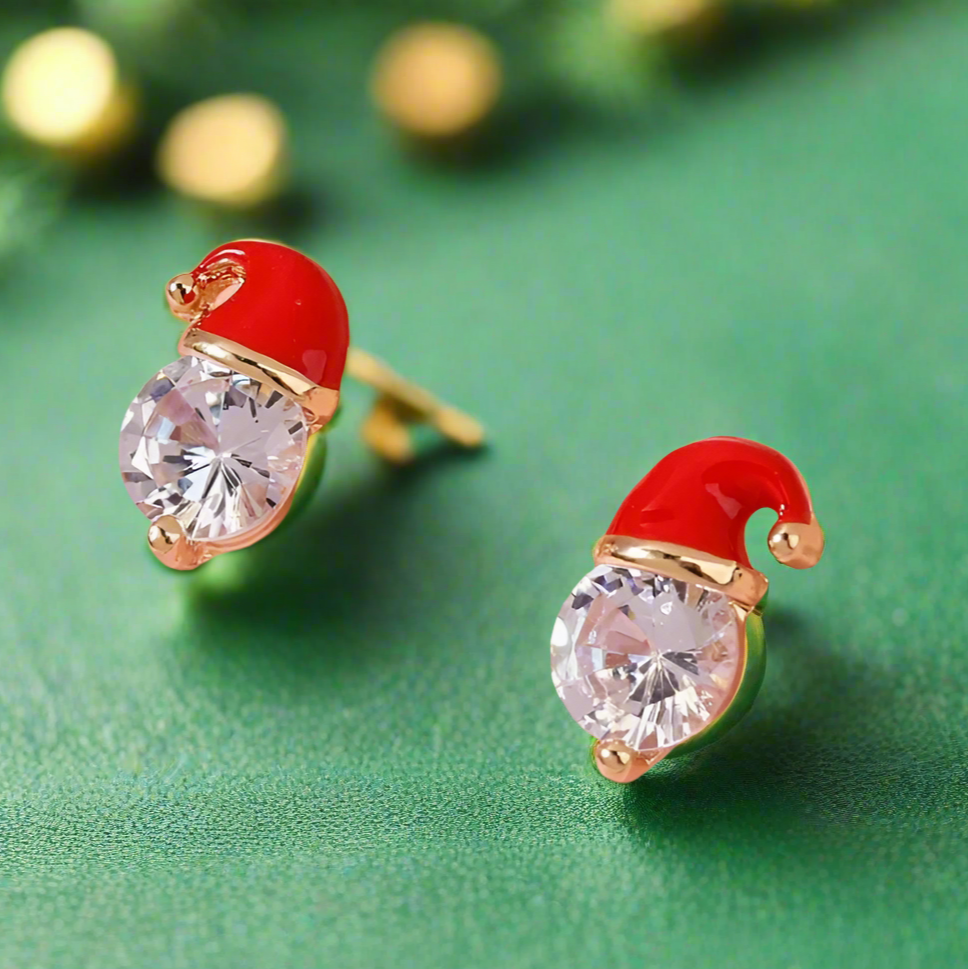 Little Santa Hat Earrings