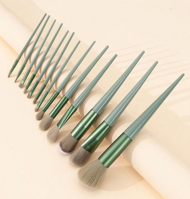 Seaweed Makeup Brush Set (13 pieces)