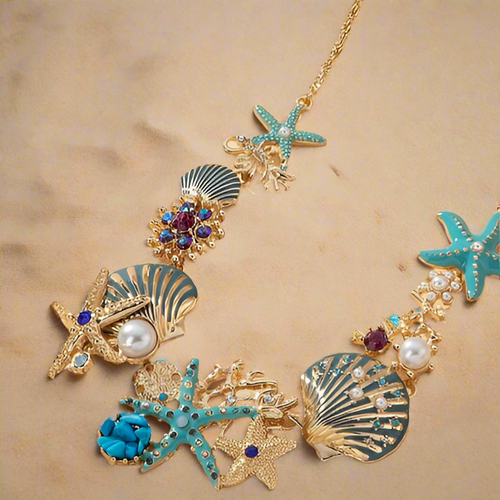 Beach Jewels Necklace - Lemonade Mermaid