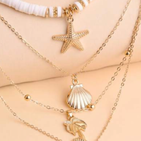 Tropical Vacation Necklace Set - Lemonade Mermaid