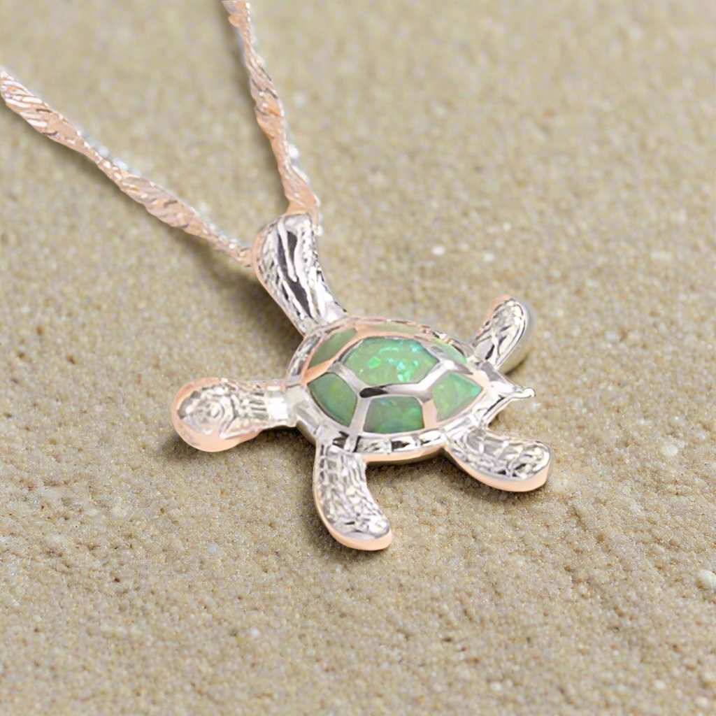 (NEW!) Green Sea Turtle Necklace