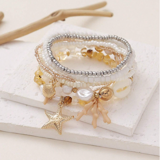 (NEW!) Beach Bracelet Sets (4 colors)