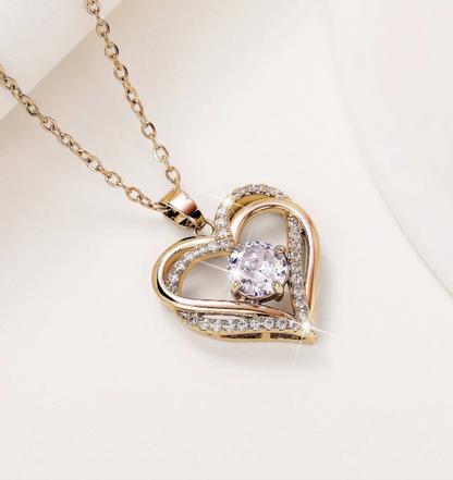 (NEW!) True Heart Necklace, Cubic Zirconia