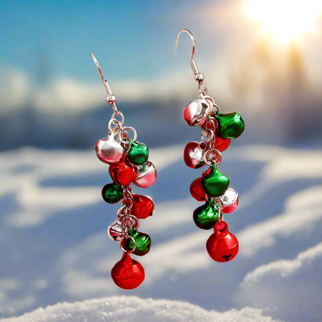 Jingle Bells Earrings - Lemonade Mermaid