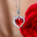 Queen of Hearts Necklace, Cubic Zirconia - Lemonade Mermaid
